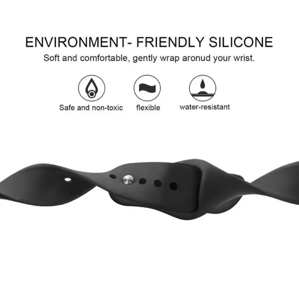 Bracelete Silicone GIFT4ME Para Amazfit Balance 2 - Preto