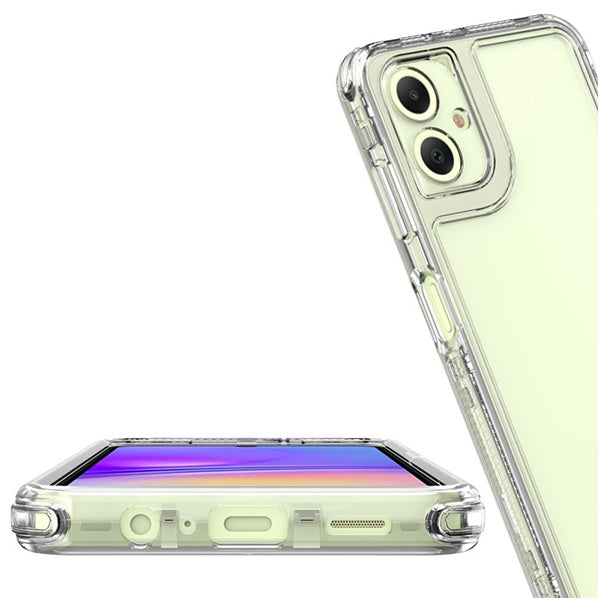 Kit Capa 360° Proteção Frente e Verso + 1 Handholder + 1 Suporte Handholder Branco GIFT4ME Para Samsung Galaxy A07 - Transparente/Branco