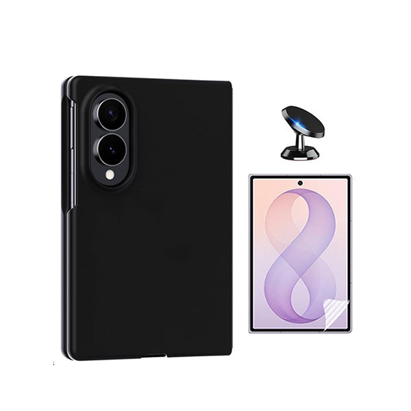 Kit Película Protectora de Hydrogel Frente + Capa Proteção Silicone + Suporte Magnético GIFT4ME Para Samsung Galaxy Z Fold8 - Preto