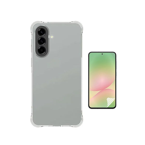 Kit Capa Traseira Super Proteção + Película de Hydrogel Frente Transparente GIFT4ME Para Samsung Galaxy A37 5G - Transparente