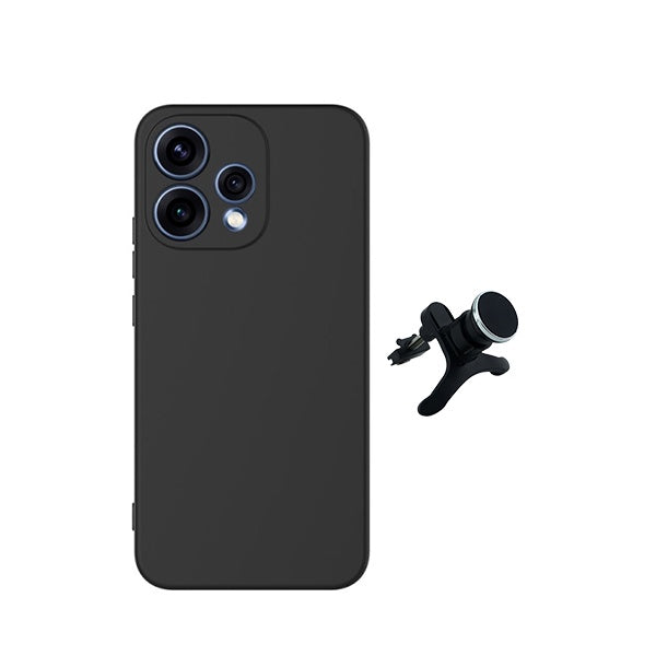 Kit Suporte Magnético Com Pernas + Capa Proteção Silicone GIFT4ME Para Oppo Reno15 - Preto