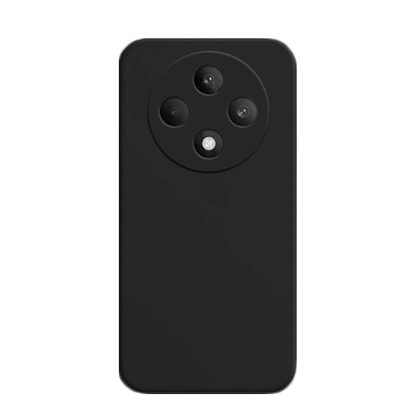 Capa Proteção Traseira Silicone GIFT4ME Compativel Com Oppo Reno12 F 4G - Preto