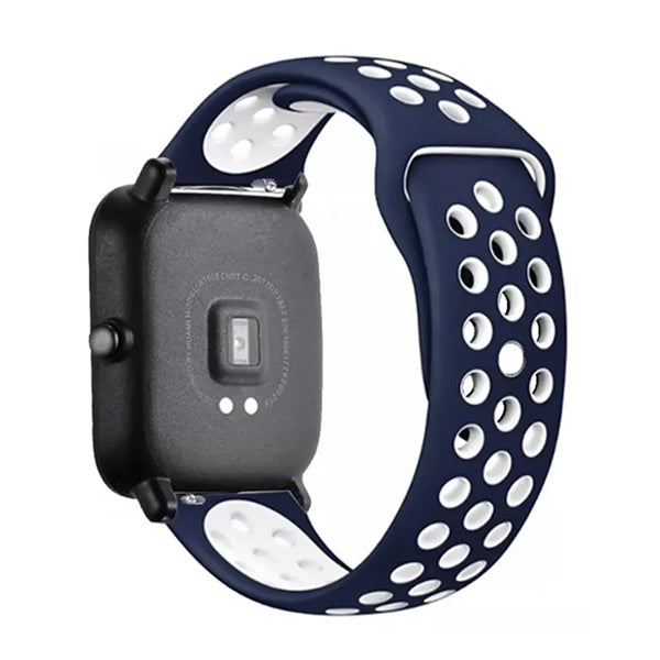 Bracelete Desportiva GIFT4ME Para Garmin Approach S50 - Azul Escuro / Branco
