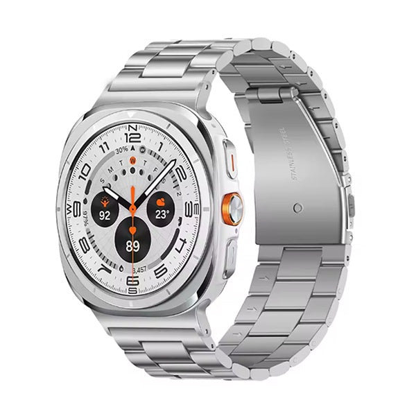 Bracelete de Aço + Ferramenta GIFT4ME Para Samsung Galaxy Watch Ultra2  - Cinza