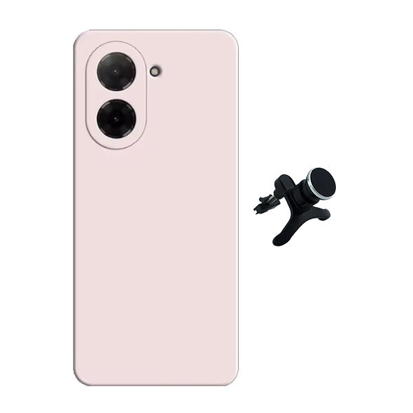 Kit Suporte Magnético Com Pernas + Capa Proteção Silicone GIFT4ME Para Xiaomi Redmi A5 4G - Rosa