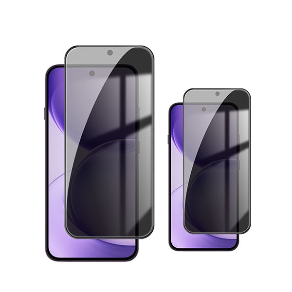 Kit 2 Películas de Vidro Temperado Privacidade GIFT4ME Para Oppo Reno16 F 5G - Transparente/Preto