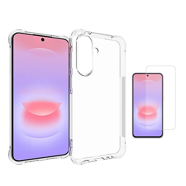 Kit Capa Super Proteção + Película de Vidro Temperado GIFT4ME Para Samsung Galaxy A27 - Transparente