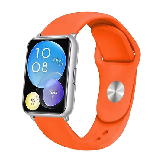 Bracelete Silicone Gift4Me Para Huawei Watch Fit Special Edition - Laranja