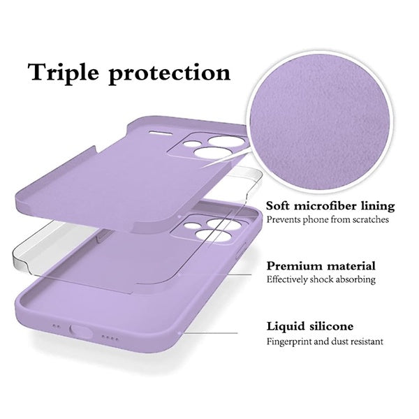 Capa Proteção Silicone GIFT4ME Para Xiaomi Redmi 15C 4G - Roxo