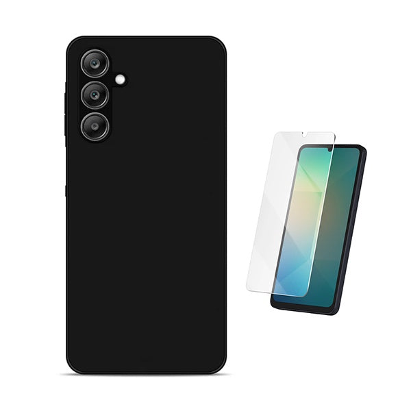 Kit Vidro Temperado Cleargorilasglass + Capa Proteção Silicone GIFT4ME Para Samsung Galaxy A17 5G - Preto