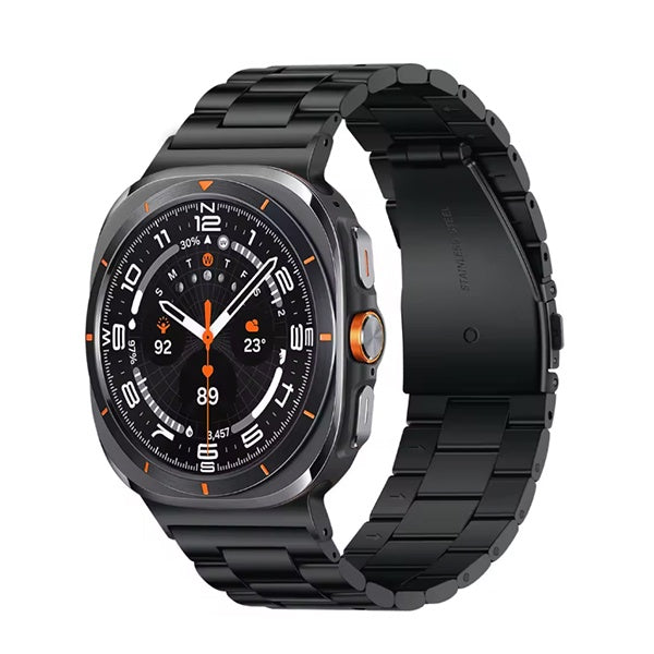 Bracelete de Aço + Ferramenta GIFT4ME Para Samsung Galaxy Watch Ultra2  - Preto