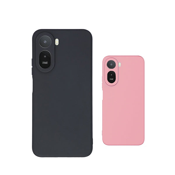 Kit 2x Capa Proteção Silicone GIFT4ME Para Xiaomi Redmi A7 Pro 4G - Preto / Rosa