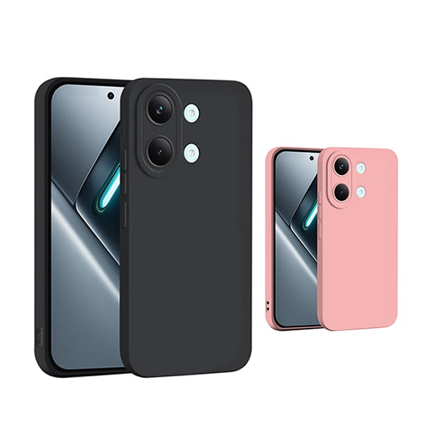 Kit 2x Capa Proteção Silicone GIFT4ME Para Xiaomi Poco X8 Pro Max - Preto / Rosa