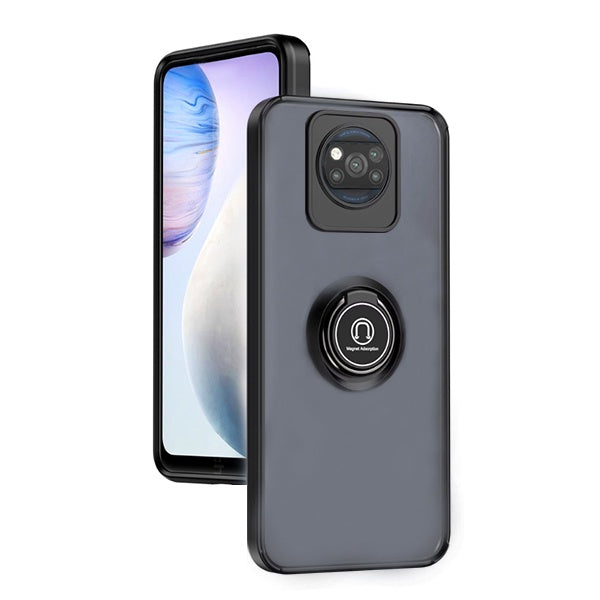 Capa Anti-Impacto Clear com Anel GIFT4ME Para Xiaomi Poco X3 Pro - Transparente/Preto