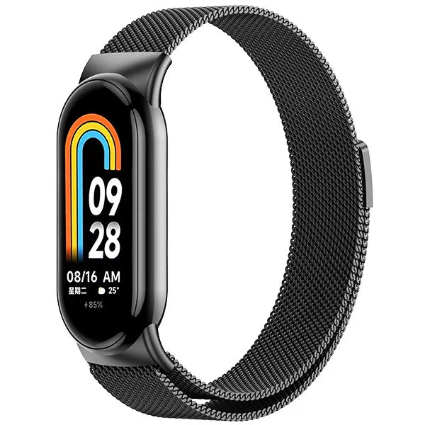 Bracelete Milanese Com Fecho Magnético GIFT4ME Compativel Com Xiaomi Smart Band 9 - Preto