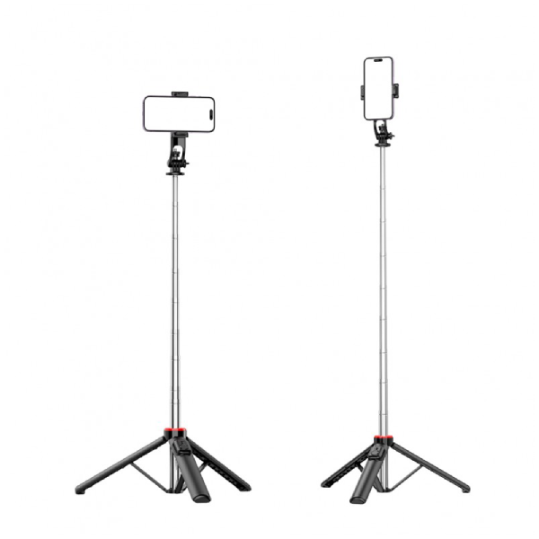 Selfie Stick Tripod SP164 6,8" Bluetooth ACCETEL    - Preto
