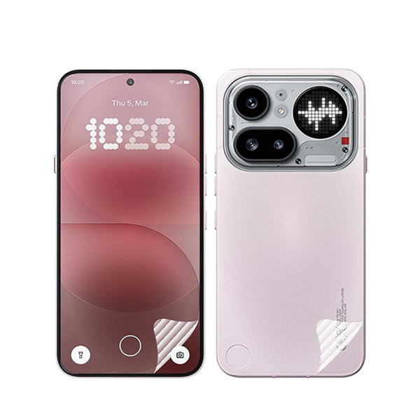 Kit Película Protectora de Hydrogel Frente e Verso GIFT4ME Para Nothing Phone (4a) Pro - Transparente