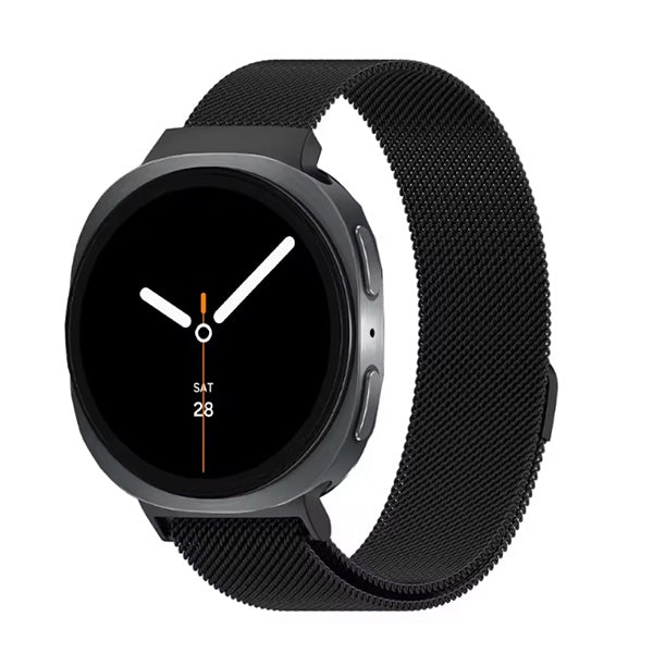 Bracelete Milanese Com Fecho Magnético GIFT4ME Para Samsung Galaxy Watch9 LTE - 44 mm  - Preto