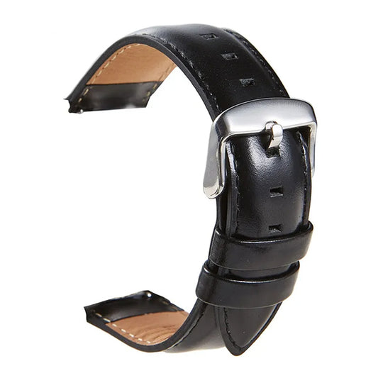 Bracelete de Couro Premium Gift4Me Para Samsung Gear Sport - Preto