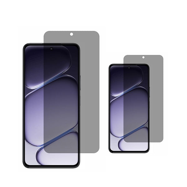 Kit 2 Películas de Vidro Temperado Privacidade GIFT4ME Para OnePlus Nord CE6 - Transparente/Preto