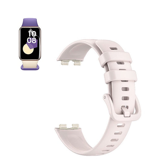 Kit Bracelete Silicone Com Fivela + Película de Hydrogel GIFT4ME Compativel Com Honor Band 9 - Rosa