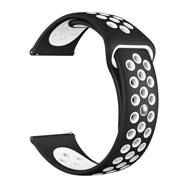 Bracelete Desportiva GIFT4ME Para Amazfit Bip 6 - Preto / Branco