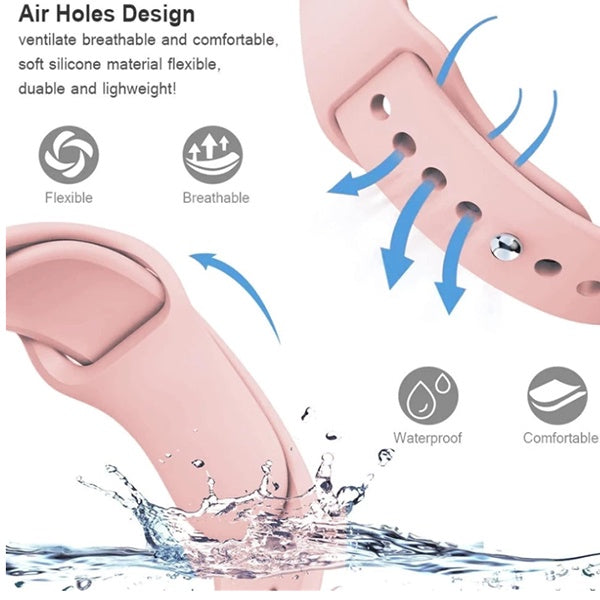 Bracelete Silicone GIFT4ME Para Coros Apex 2 Pro - Rosa