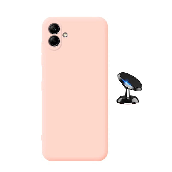 Kit Suporte Magnético + Capa Proteção Silicone Gift4Me Para Samsung Galaxy M13 5G - Rosa