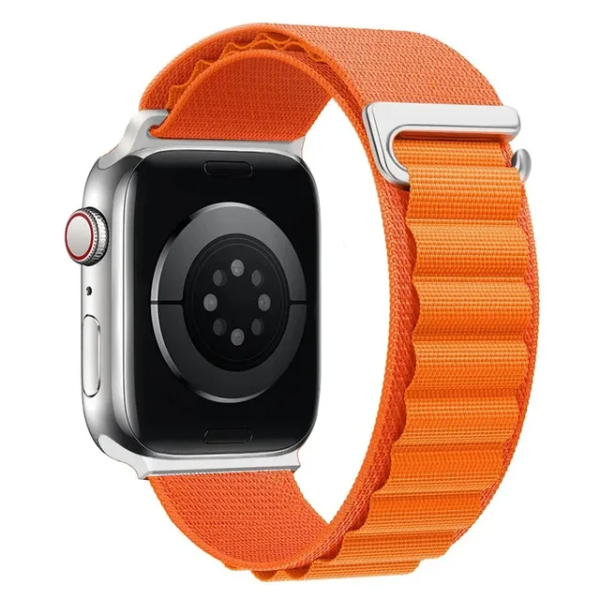 Bracelete Poliéster Alpine M  Gift4Me Para Apple Watch Series 8 - 41mm - Laranja