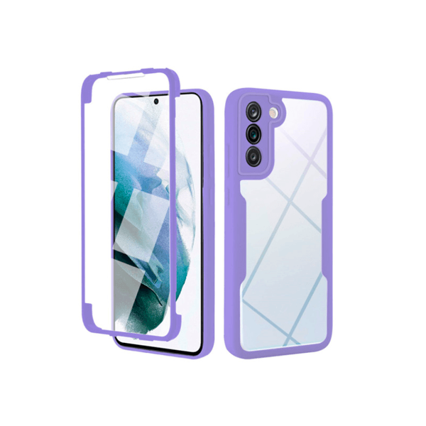 Capa 360° Proteção Frente e Verso para Samsung Galaxy S21 FE 5G - Lilás