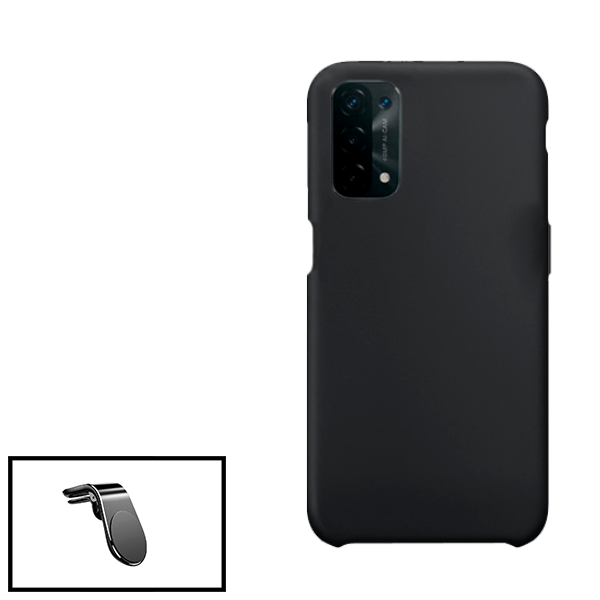 Kit Suporte de Carro Magnético L + Capa Proteção Traseira Silicone para Oppo A54s