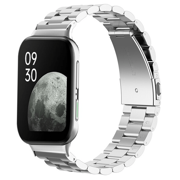 Bracelete de Aço + Ferramenta para Oppo Watch 2 42mm - Cinza