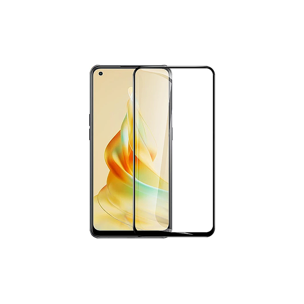 Película de Vidro Temperado GorilasGlass para Oppo Reno 8T 4G - Transparente/Preto