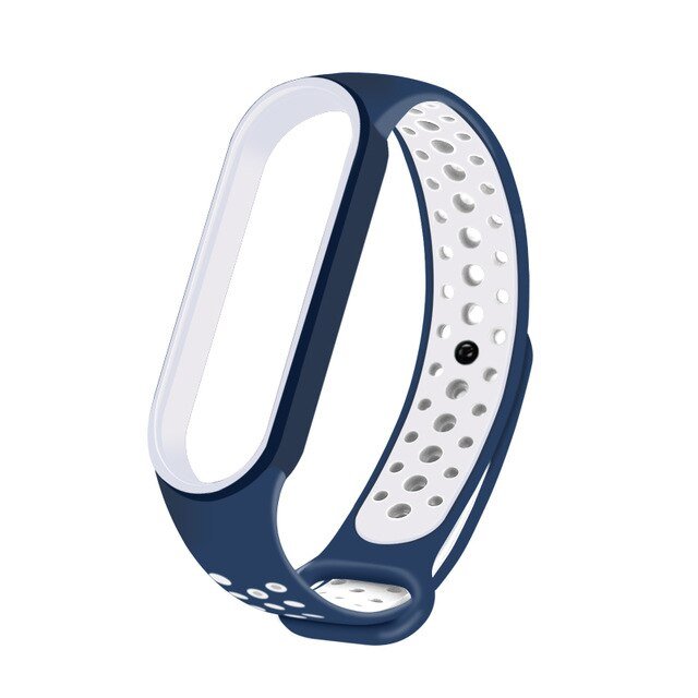 Bracelete Desportiva para Xiaomi Mi Band 4 - Azul / Branco