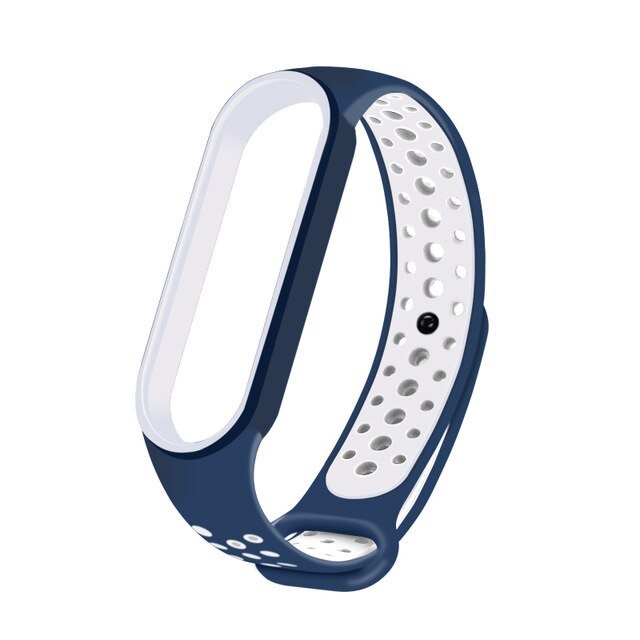 Bracelete Desportiva para Amazfit Band 5 - Azul / Branco