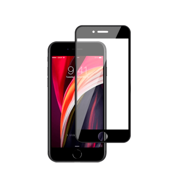 Película de Vidro Temperado GorilasGlass para Apple iPhone SE 2022 - Transparente/Preto
