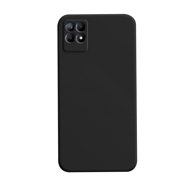 Capa Proteção Traseira Silicone para Realme Narzo 50i - Preto