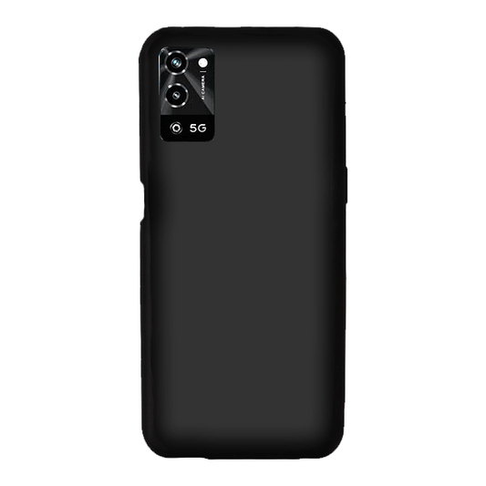 Capa Proteção Traseira Silicone para Oppo A56 5G - Preto