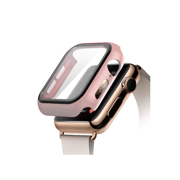 Capa de Proteção + Vidro para Apple Watch Series 3 - 38mm - Rosa