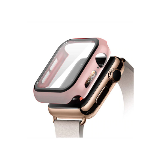 Capa de Proteção + Vidro para Apple Watch Series 3 - 38mm - Rosa