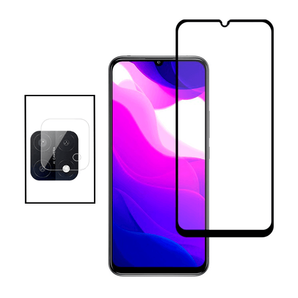 Kit Película Protectora para Câmara Traseira + Película de Vidro Temperado GorilasGlass para Samsung Galaxy A22 5G