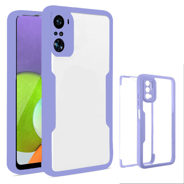 Capa 360° Proteção Frente e Verso para Xiaomi Redmi Note 10 Pro+ - Roxo