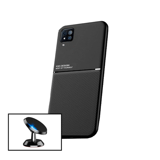 Kit Capa Traseira Magnética Anti Choque + Suporte Magnético para Samsung Galaxy M12