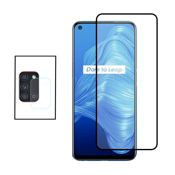 Kit Película Protectora para Câmara Traseira + Película de Vidro Temperado GorilasGlass para Realme 7i