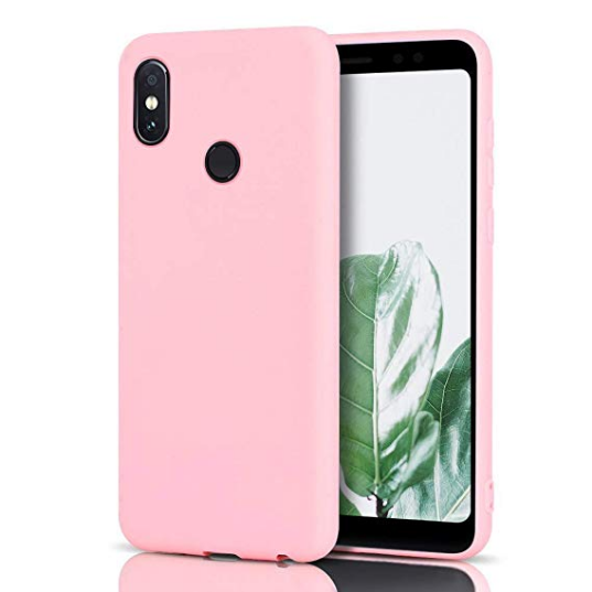 Capa Proteção Traseira Silicone para Xiaomi Redmi Note 6 / Pro - Rosa