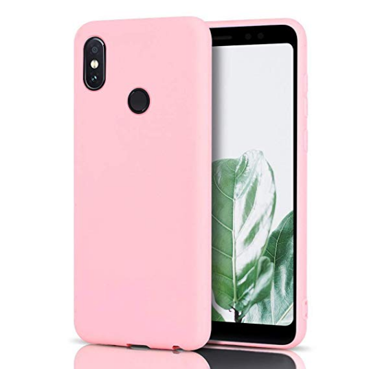 Capa Proteção Traseira Silicone para Xiaomi Mi A2 - Rosa