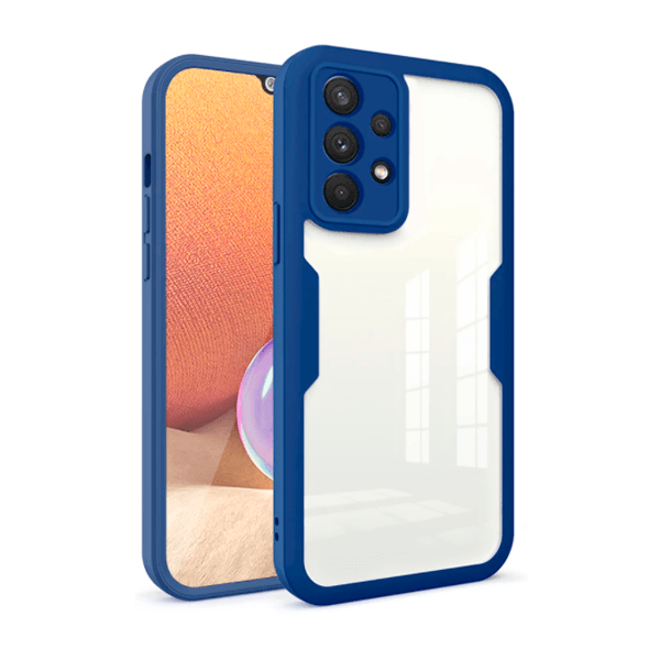 Capa 360° Proteção Frente e Verso para Samsung Galaxy A72 - Azul Escuro