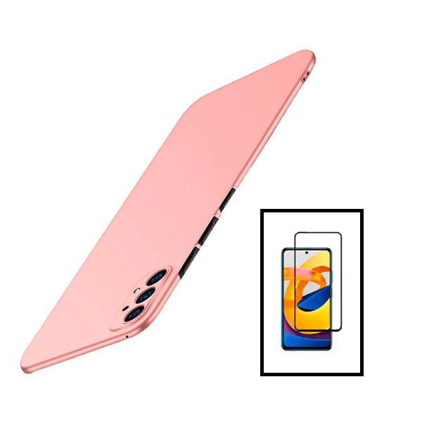 Kit Película de Vidro Temperado GorilasGlass + Capa Rígida e Fina para Samsung Galaxy A53 5G - Rosa