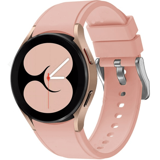 Bracelete Silicone Com Fivela para Samsung Galaxy Watch4 40mm - Rosa