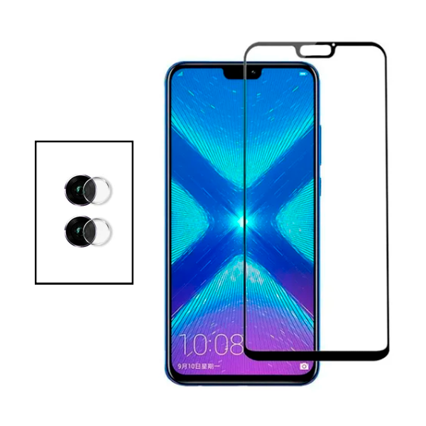 Kit Película Protectora para Câmara Traseira + Película de Vidro Temperado GorilasGlass para Huawei Honor 8X
